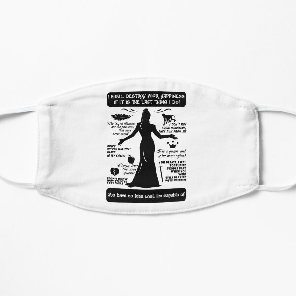 Regina's Quotes Flat Mask