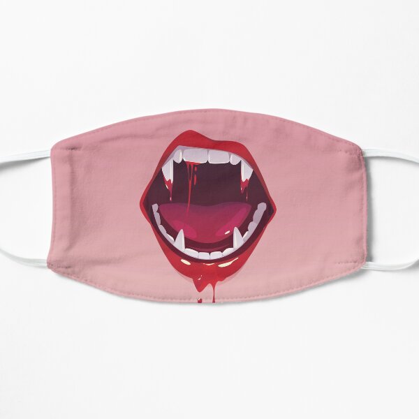 Bloody Vamp Bite Flat Mask