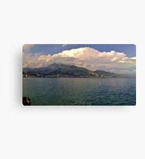 Menton and The Alps Canvas Print