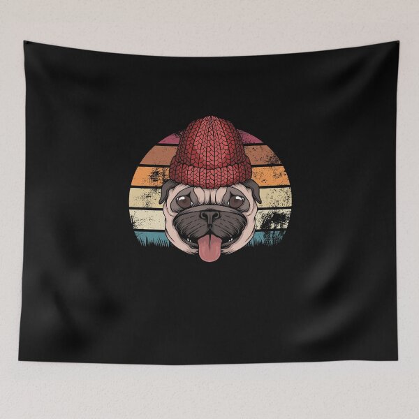 Item preview, Pug retro - gift idea for dog owners designed and sold by m-huppmann.
