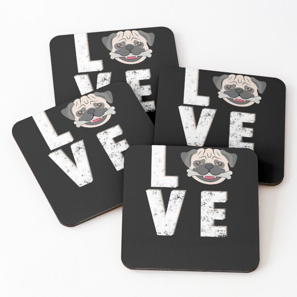 Item preview, Love - funny gift idea for pug owners designed and sold by m-huppmann.
