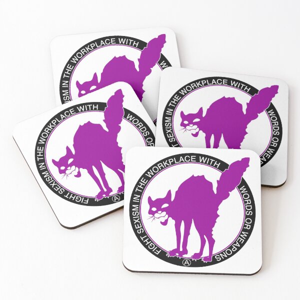 Item preview, Purple Sabotabby Fight Sexism designed and sold by radLeft.
