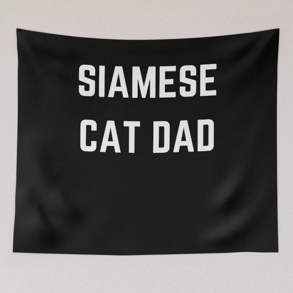 Aperçu de l'œuvre Siamese Cat Dad - Propriétaire de chat créée et vendue par designitfun.