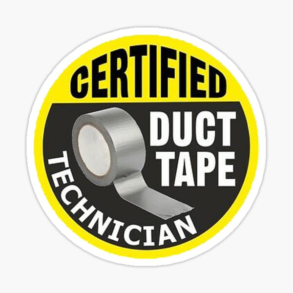 Certified Duct Tape Technician Sticker