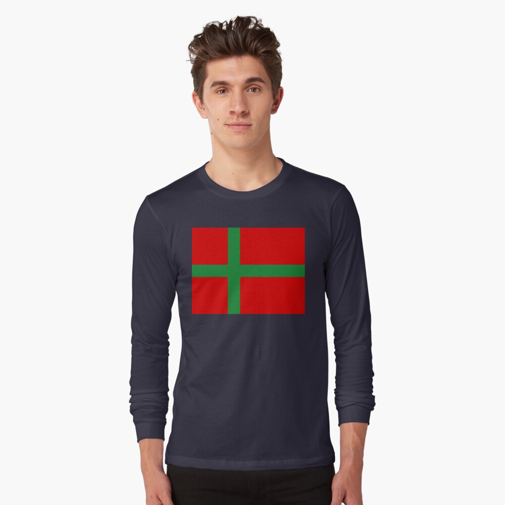 største Hellere pris Bornholm Flag, Denmark" T-shirt by PZAndrews | Redbubble