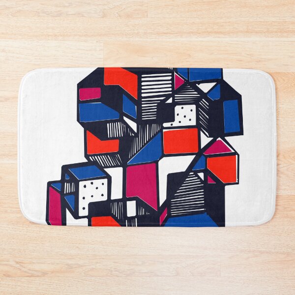Item preview, Geometric pop art  futuristic city designed and sold by Carolina Salazar.