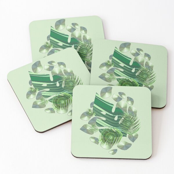 Item preview, ABSTRACT FOLIAGE METALLIC. designed and sold by sana90.