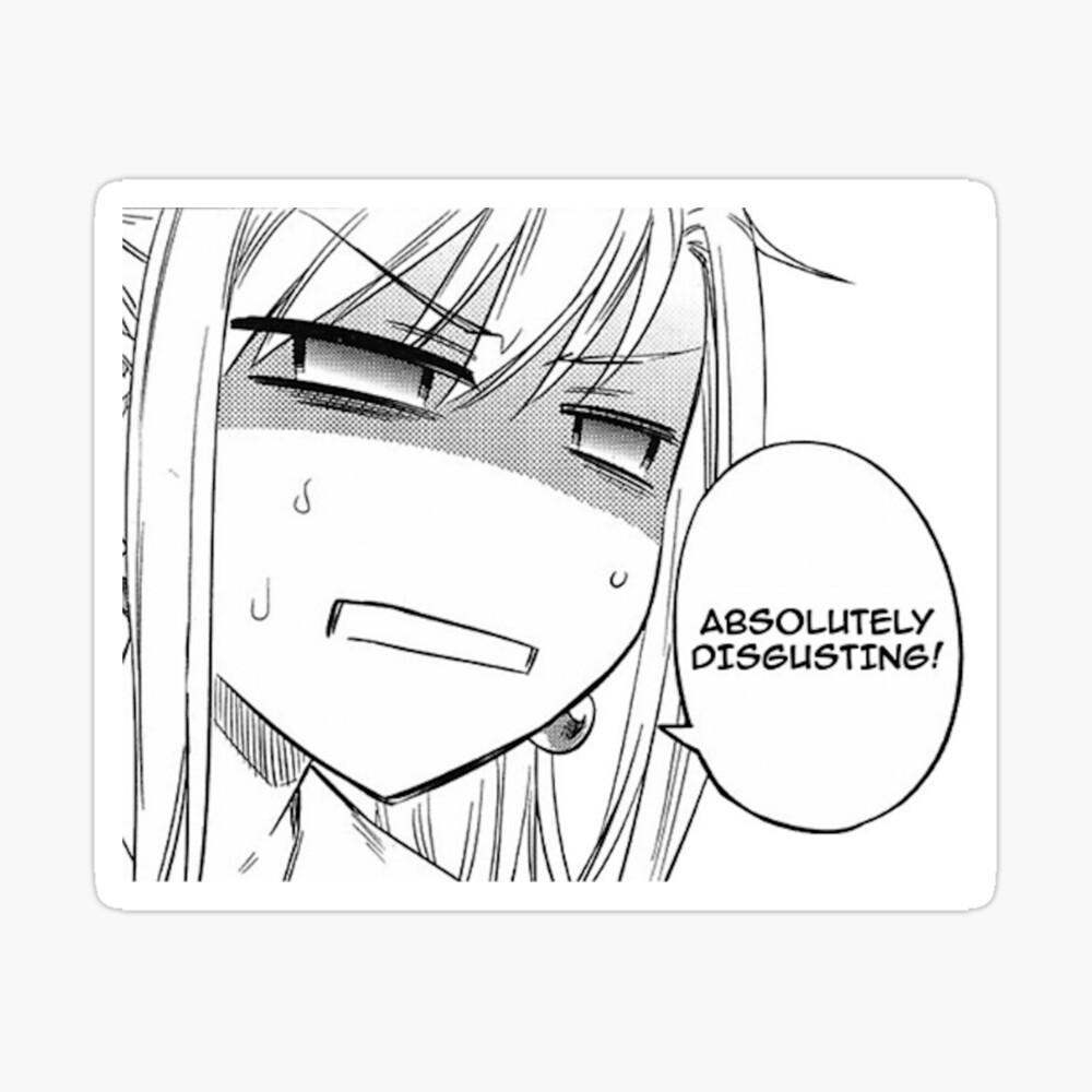 Disgusted Anime Face Magnet for Sale by PenguLV | Redbubble