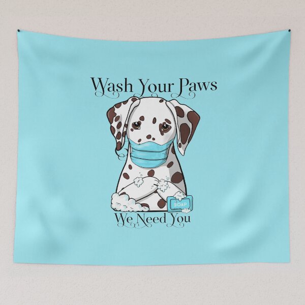 Item preview, Dalmatian Wash Your Paws designed and sold by Atelier Cupcake.