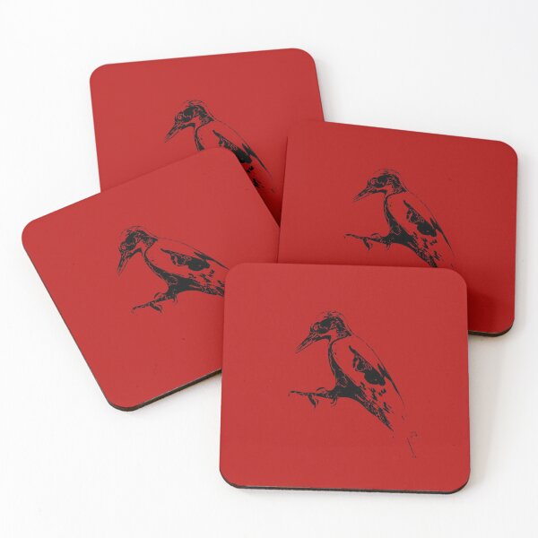 Item preview,  Downy Woodpecker Black Print  designed and sold by designsasstultd.