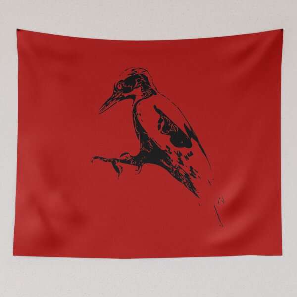 Item preview,  Downy Woodpecker Black Print  designed and sold by designsasstultd.