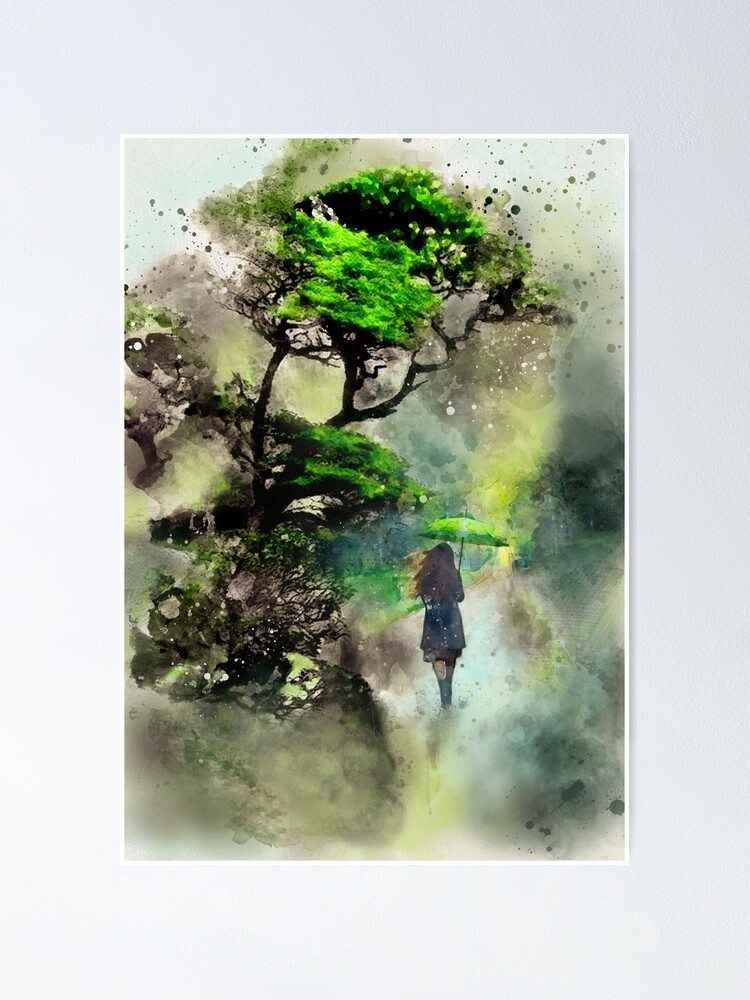 AI Generated. AI Generative. Watercolor oil paint drawing sketch art canvas  of color bright tree. Forest nature decoration poster background. Graphic  Art 26905660 Stock Photo at Vecteezy