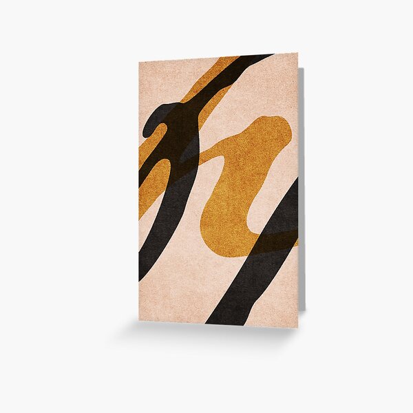 ABSTRACT ALPHABET / Script P Greeting Card