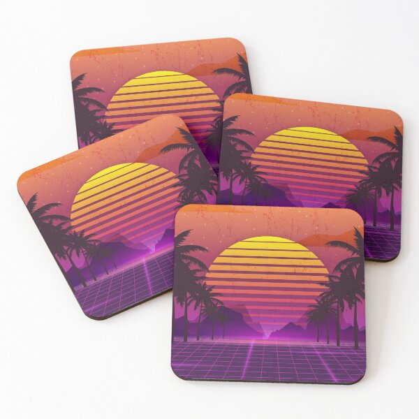 Item preview, 80's Palm Trees Sunset Vaporwave designed and sold by MaiZephyr.