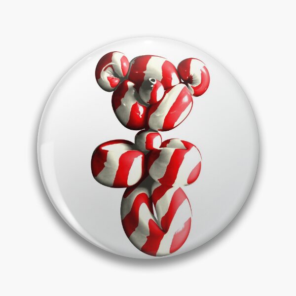 Item preview, Teddy Bear Candy Cane Balloon designed and sold by Retro Futurist.