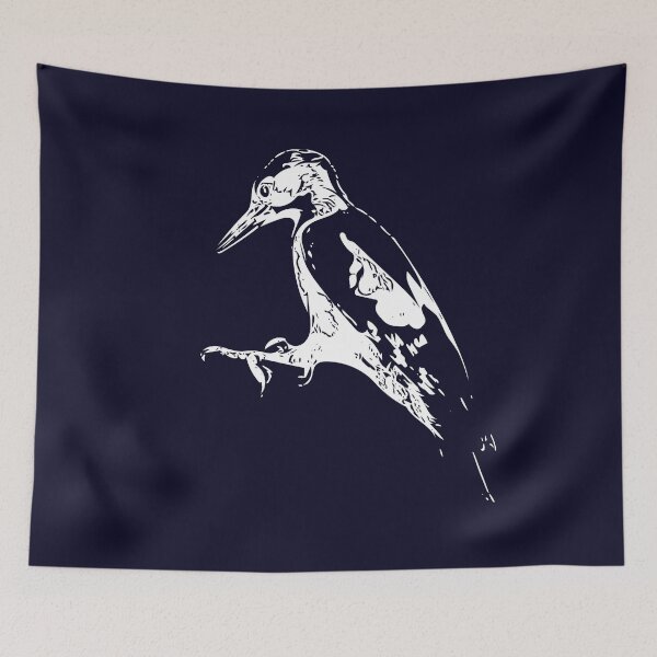 Item preview,  Downy Woodpecker White Print  designed and sold by designsasstultd.