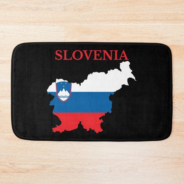 Item preview, Slovenia Map Flag designed and sold by marosharaf.