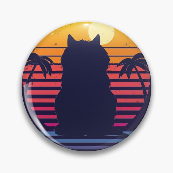 Item preview, Cat Synthwave Aesthetic designed and sold by MaiZephyr.