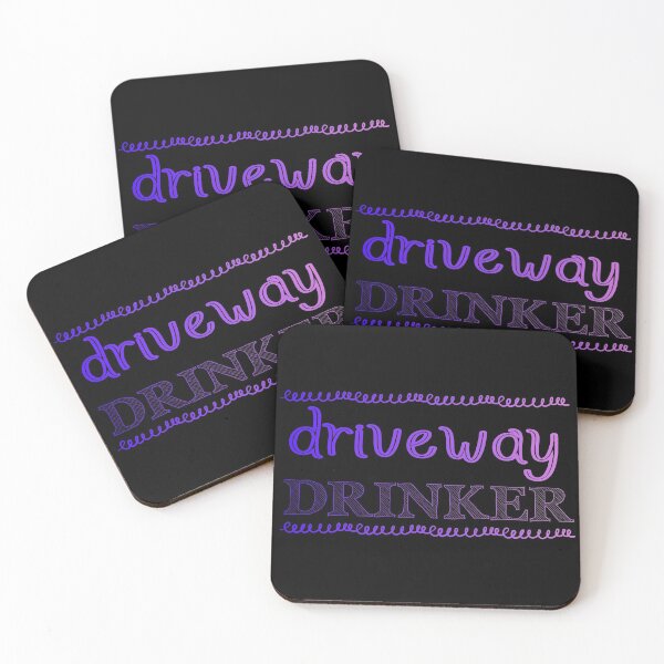 Item preview, Driveway Drinker - Funny Social Distancing Design designed and sold by crazycow75.
