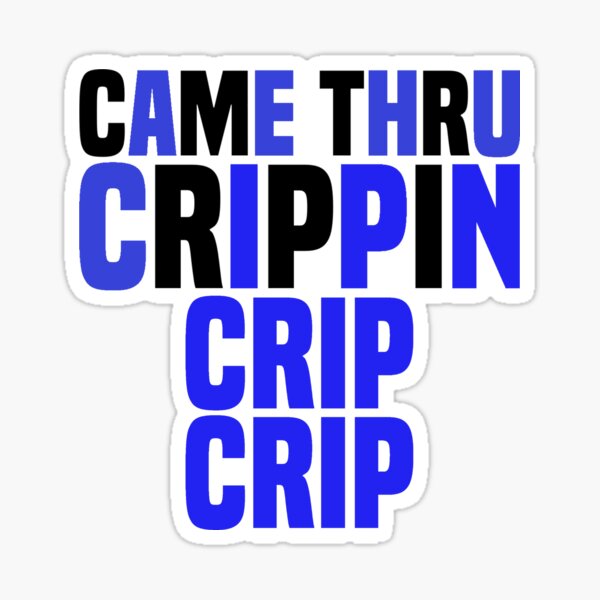 Crip Stickers Redbubble - crip decal roblox