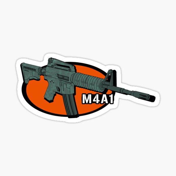 Vista previa del artículo con la obra «Ilustración M4A1», diseñado y vendido por TheDesignstuff.