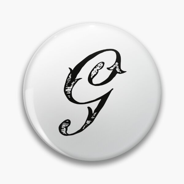 Item preview, Antique Stylish Black and White Monogram G designed and sold by Vintage-TM.