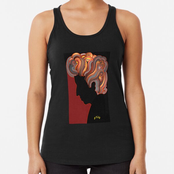 Dylan silhouette retro pop - Poster or T-Shirt Racerback Tank Top