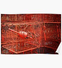 Crab Pots - Solomons Island - Maryland U.S.A. Poster