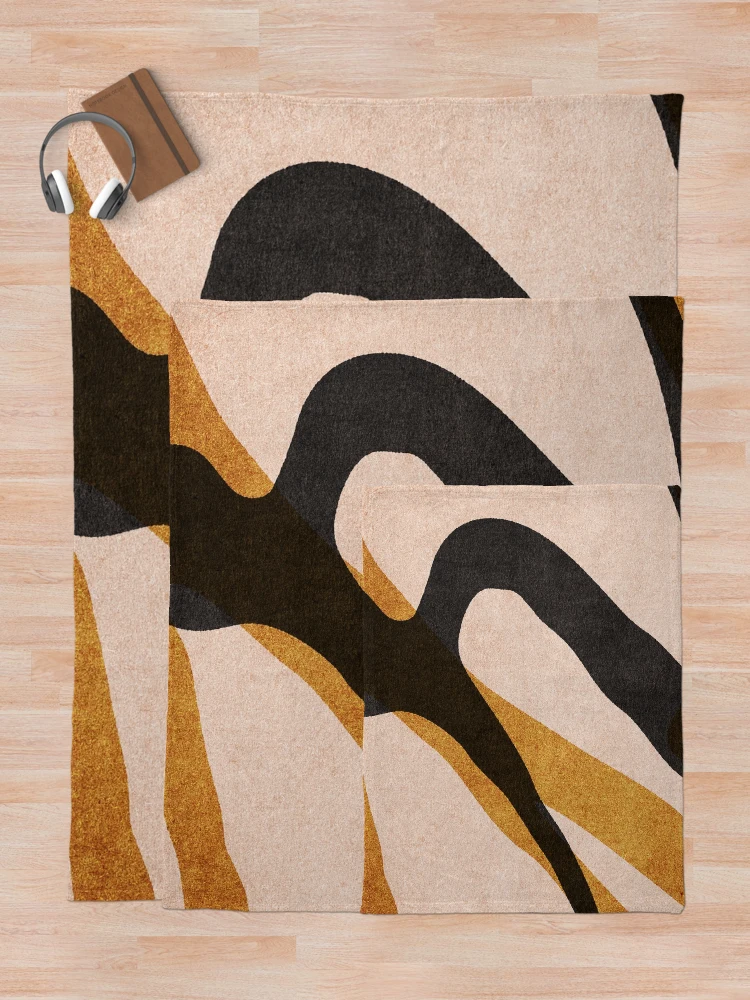 Thumbnail 5 of 6, Throw Blanket, ABSTRACT ALPHABET / Script R designed and sold by danielcoulmann.