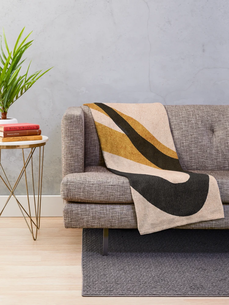 Thumbnail 2 of 6, Throw Blanket, ABSTRACT ALPHABET / Script R designed and sold by danielcoulmann.