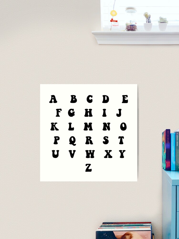 Groovy Alphabet Sticker Sheets – Idlewild Co.