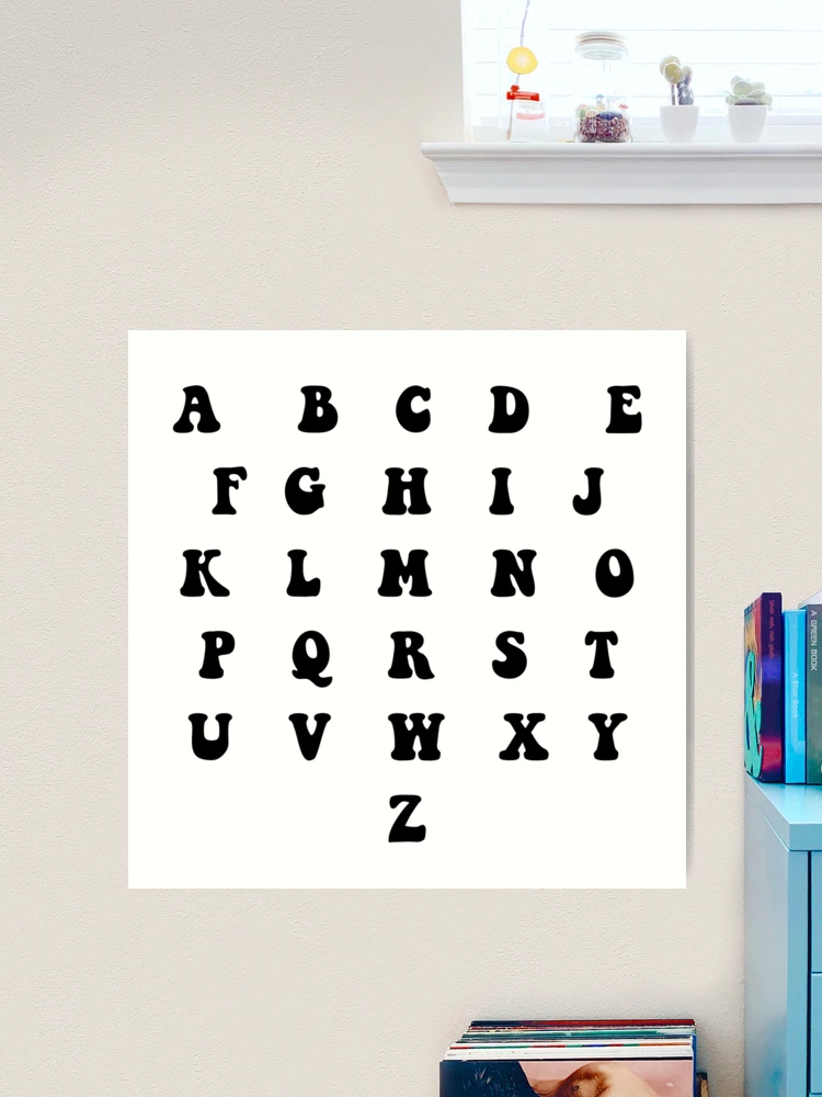 Groovy Alphabet Sticker Sheets – Idlewild Co.