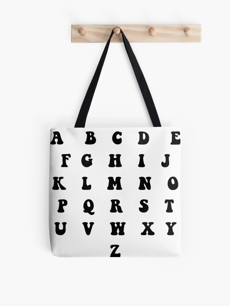 Personalized L is for Louie Name Student Kindergarten Tote Bag