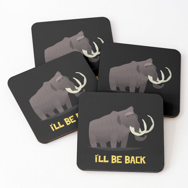Item preview, Funny Woolly Mammoth: I'll Be Back designed and sold by friendlyspoon.