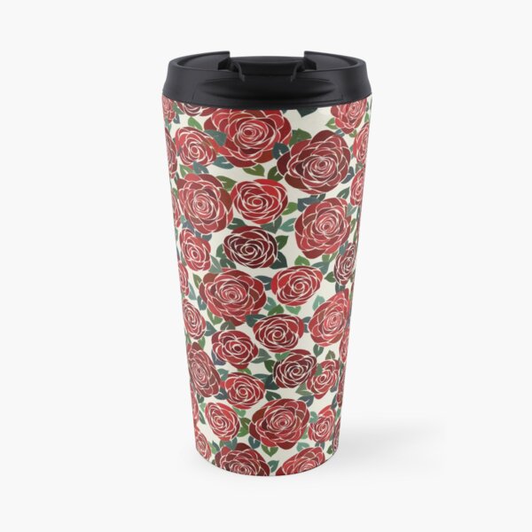 Red Roses Travel Mug