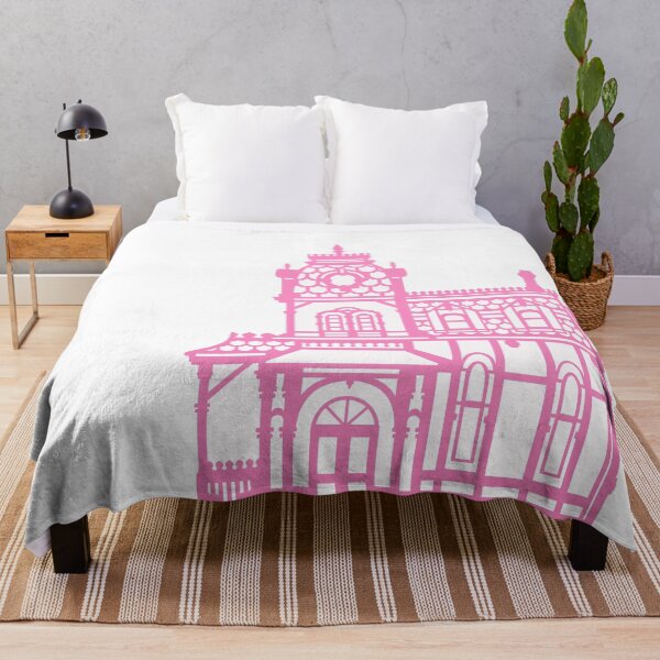 Aperçu de l'œuvre Maison victorienne rose créée et vendue par XOOXOO.