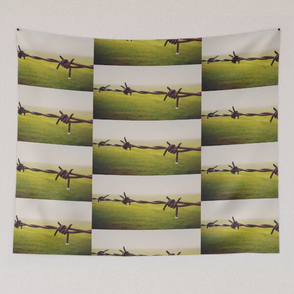 Item preview, Barb wire on a cold frosty morning designed and sold by Rebeccadalton.
