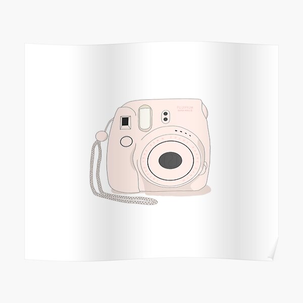 Blue Fujifilm Instax Mini 8 Camera Design Poster By Belaldesigns Redbubble