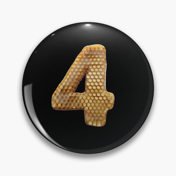 Item preview, 4 Number 3d Honey Numbers Font designed and sold by HelloFromAja.