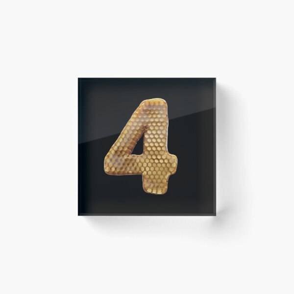 Item preview, 4 Number 3d Honey Numbers Font designed and sold by HelloFromAja.