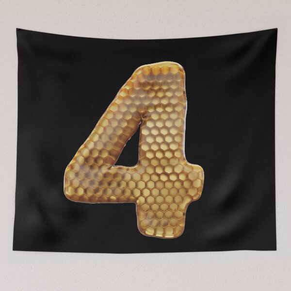 Item preview, 4 Number 3d Honey Numbers Font designed and sold by HelloFromAja.