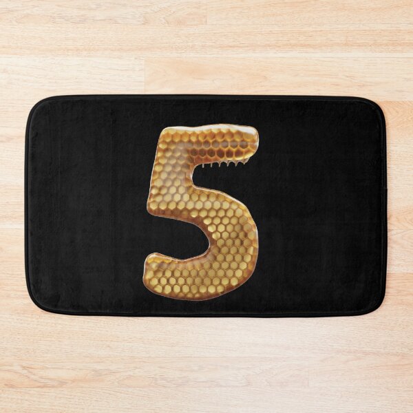 Item preview, 5 Number 3d Honey Numbers Font designed and sold by HelloFromAja.