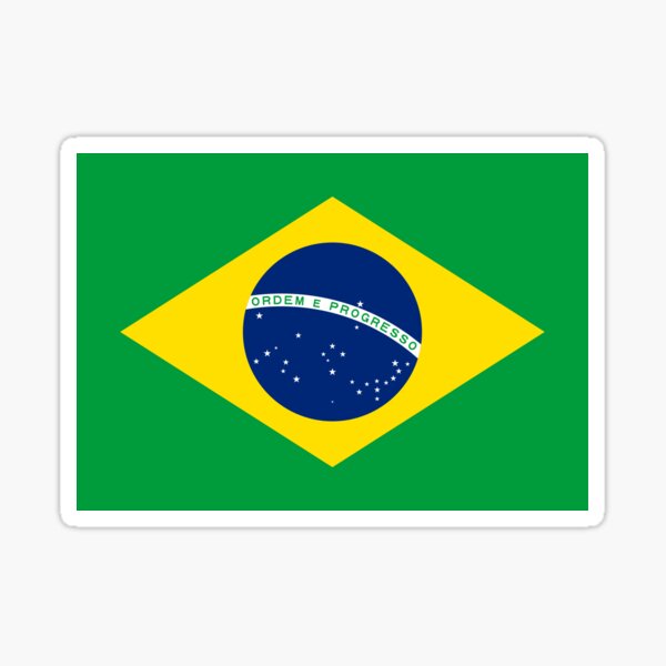 Brazil Flag - Brazilian T-Shirt Sticker