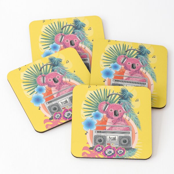 Item preview, Pink koala with boombox designed and sold by AnnArtshock.