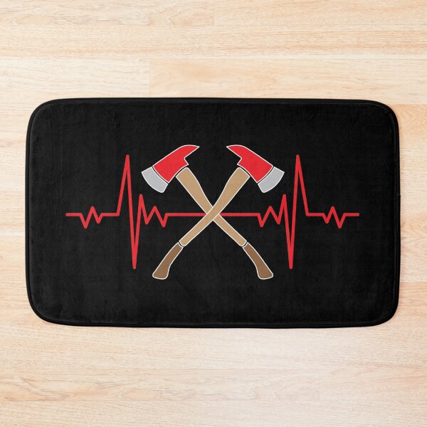 Item preview, Firefighter Heart Beat Cross Axe designed and sold by livegood.