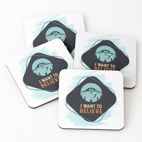 Item preview, I Want To BELIEVE that Aliens Are REAL / UFO Spaceship Flying Saucer Sighting Badge Sign designed and sold by Naumovski.