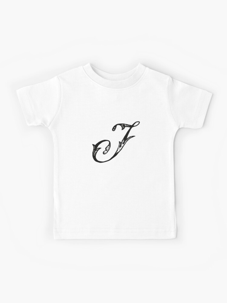 Vintage Stylish Black and White Monogram Letter J Kids T-Shirt for Sale by  Vintage-TM