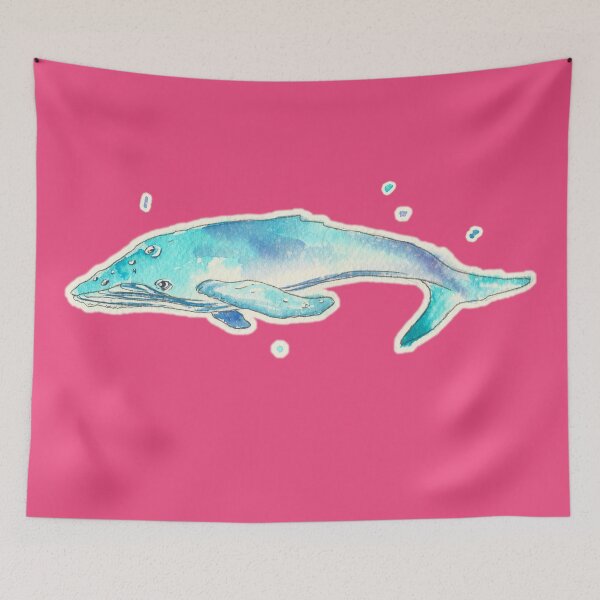 Item preview, Beatrix - Watercolor Whale designed and sold by Elena Casiglio.