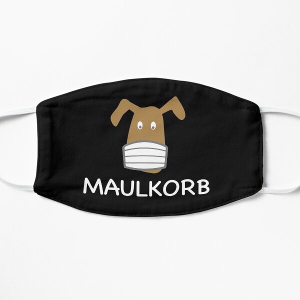 Maulkorb lustige Gesichtsmaske Flache Maske