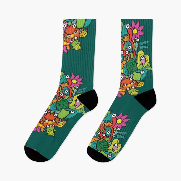Item preview, A funny crowd of colorful creatures living in a pond designed and sold by Zoo-co.